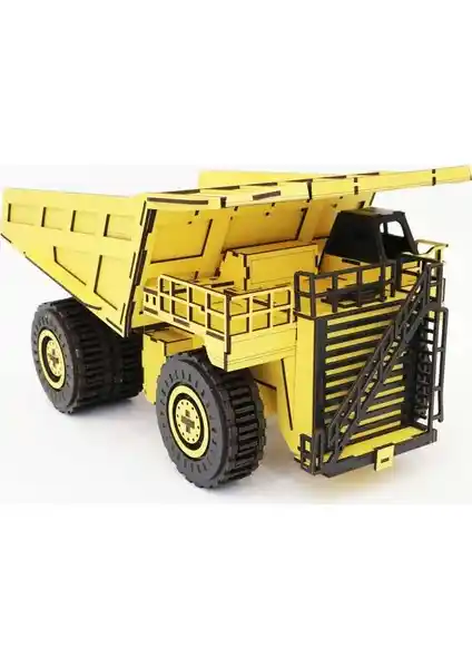 3D Ahşap CAT797-R Yük Kamyonu Maketi: Detaylı ve Eğitici Bir Model