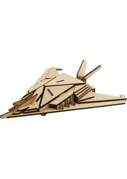 3D Ahşap F-22 Stealth Jet Maketi: Detaylı Tasarım ve Eğitimsel Fırsatlar