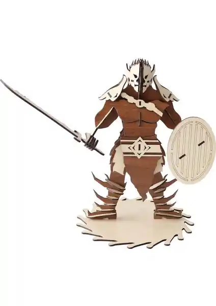 3D Ahşap Goblin Orc Maketi: Detaylı ve Eğitici Yapı Seti Yetişkinler ve Çocuklar İçin