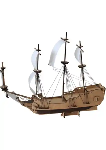 3D Ahşap Korsan Gemi Puzzle: Eğlenceli ve Eğitici Ahşap Yapboz Oyunu