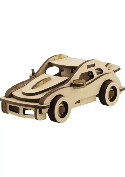 3D Ahşap Porsche Araba Maketi: Detaylı ve Eğlenceli Koleksiyon ve Eğitim Aracı