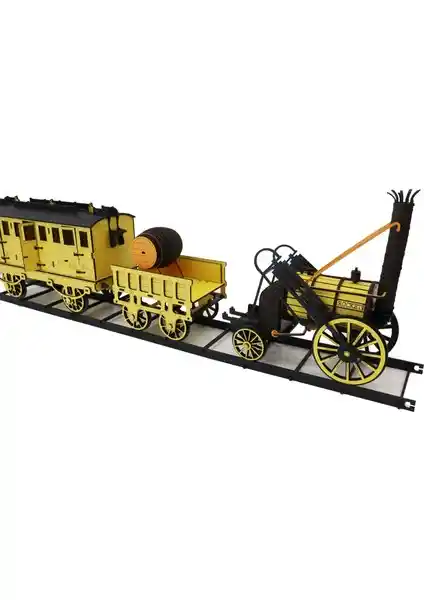 3D Sergi Ahşap Stephensons Rocket Tren Maketi Detaylı İnceleme ve Özellikler