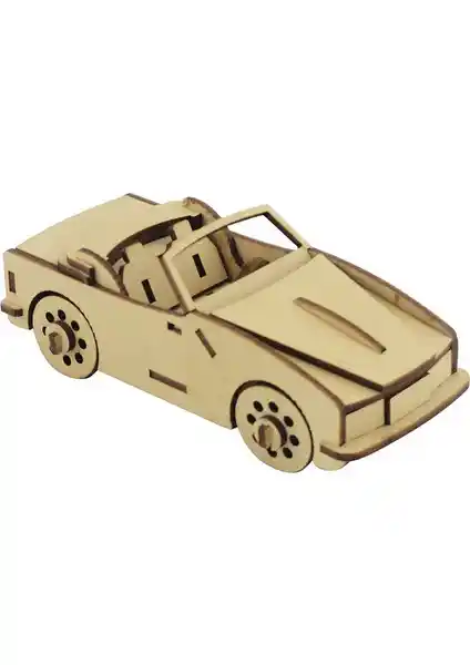 3D Sergi Ahşap Üstü Açık Araba Maketi: Eğlenceli ve Eğitici Hobi Seçeneği