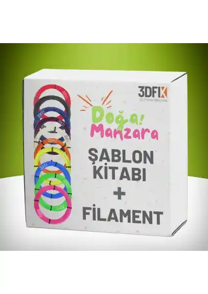 3DFIX 3D Kalem Doğa ve Manzara Tema Seti ile Yaratıcılığı Geliştiren Eğlenceli Sanat Deneyimi