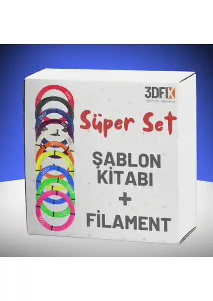 3DFIX 3D Kalem Süper Tema Seti: Çok Yönlü Yaratıcı ve Eğitici 3D Çizim Deneyimi