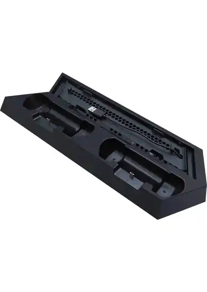 Airstorr TP4-023B PS4 Slim ve Pro İçin Çok Fonksiyonlu Dikey Şarj ve Soğutma Standı