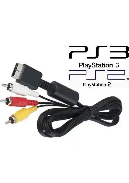 Alfais 4620 Sony Playstation PS3 PS2 AV TV Kablosu Yüksek Kalite Bağlantı Çözümü