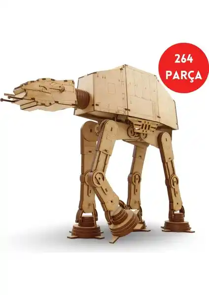 Algwood Ahşap AT-AT Walker Maketi: Star Wars Koleksiyoncuları İçin Detaylı Tasarım ve Kolay Montaj Özelliği