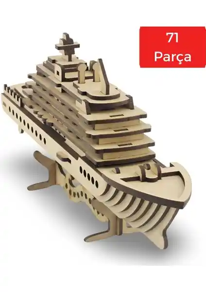 Algwood Ahşap Yolcu Gemisi Maketi: Dekoratif ve Eğlenceli Denizcilik Temalı Hobi Ürünü