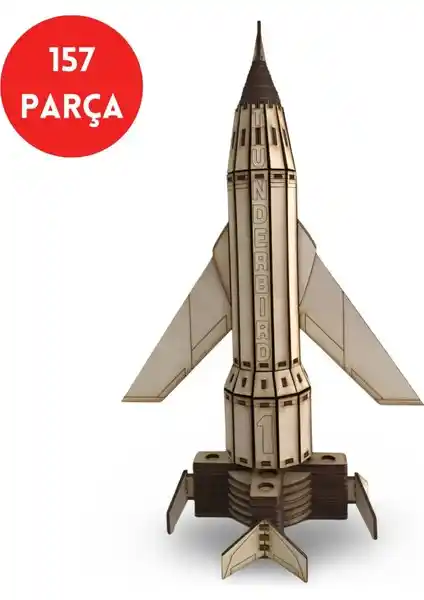 Algwood Thunderbird 1 Roket Ahşap Maketi: Uzay Temalı Detaylı Model ve Montaj Rehberi
