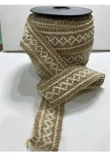 Altay Aksesuar Geniş Hasır Örme Şerit Doğal ve Estetik Dekoratif Çözüm