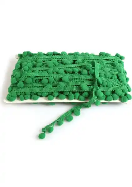 Altay Aksesuar Yeşil Muz Ponpon 1 Metre Dekoratif ve Çok Amaçlı Kullanım İçin