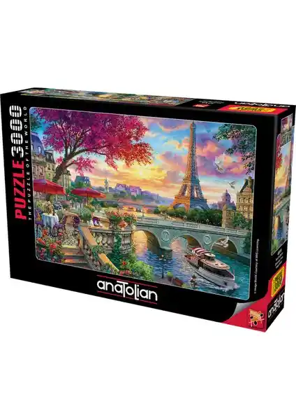 Anadolu 3000 Parçalık Puzzle Pariste Bahar Temasıyla Yüksek Kalite ve Dayanıklılık