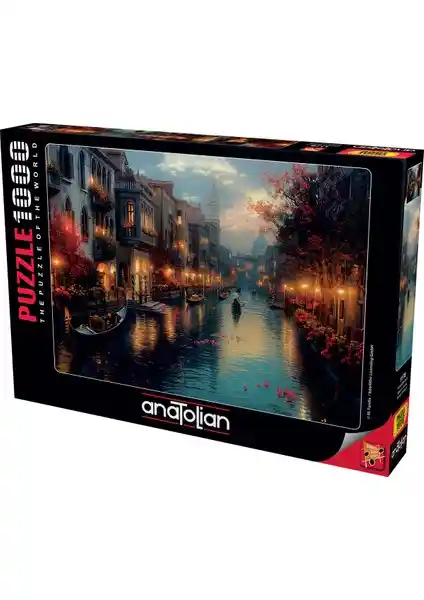 Anatolian 1000 Parçalık Puzzle Venedik'te Gece Manzarası Yaratıcı ve Kaliteli Bir Zihinsel Aktivite