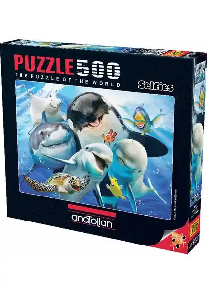 Anatolian 500 Parçalık Puzzle - Derinlerde Selfie ile Zihni Geliştiren Eğlence Seçeneği