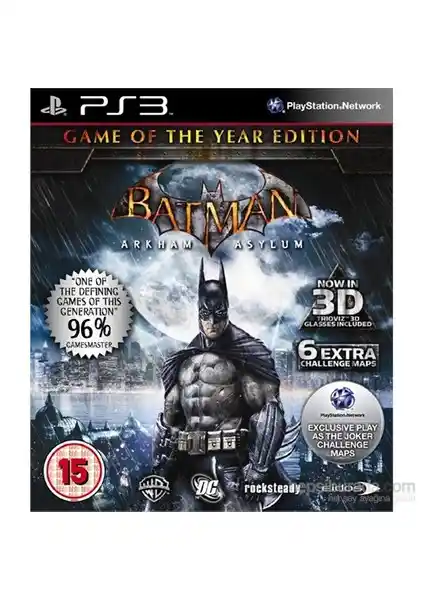 Batman Arkham Asylum Goty Essentials PS3 ile Karanlık ve Derin Bir Oyun Deneyimi