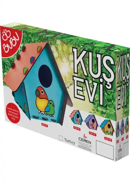 Bubu Kuş Evi Ahşap Boyama Seti: Doğa ve Yaratıcılığı Birleştiren Eğlenceli Hobi Seti