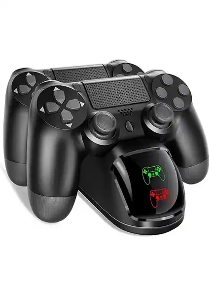 Comse PS4 Dualshock 4 LED Göstergeli Şarj İstasyonu Standi - Modern ve Pratik Oyun Aksesuarı