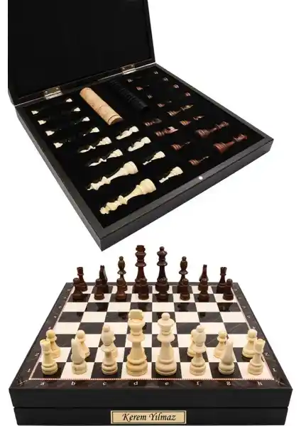 Cooper Chess Kutulu Ahşap Satranç ve Dama Takımı: Şıklık ve Fonksiyonellik Bir Arada