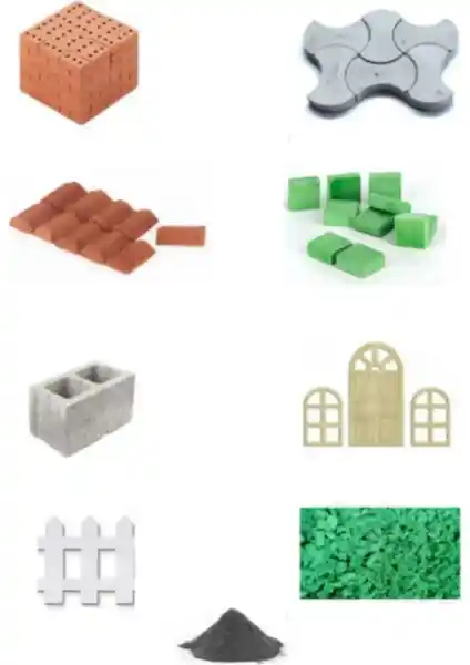 Demir Yapım Minyatür Orta Paket İnşaat Seti ile Yaratıcı Mimari Deneyim