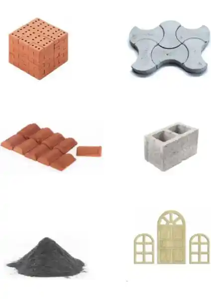 Demir Yapım Minyatür Tuğla Lüks Ev İnşaat Seti: Detaylı ve Özelleştirilebilir Model Yapım Seti