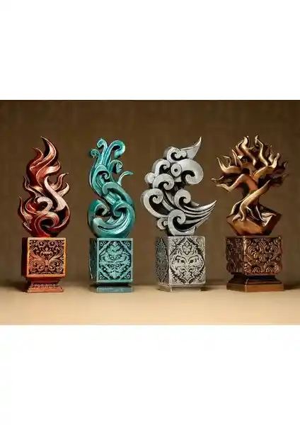 Dört Element Heykelleri ile Doğanın Gücünü ve Güzelliğini Evinize Yansıtın