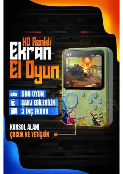 Ensiga Mini El Oyun Makinesi: Taşınabilir ve Çok Yönlü Eğlence Cihazı