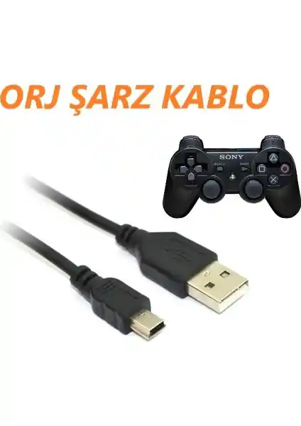 Feza PS3 Dualshock 3 Orijinal Şarj Kablosu Güvenilir ve Uzun Ömürlü Oyun Aksesuarı