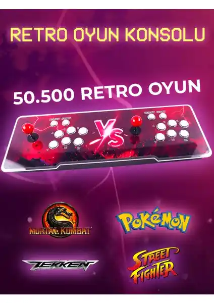 HABL 2025 Retro Arcade Oyun Konsolu: Klasik Oyunları Yüksek Kaliteyle Yeniden Deneyimleyin