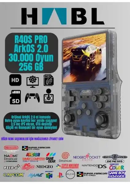 HABL Retro Arcade R40S Pro Arkos 2.0 El Konsolu ile Nostalji ve Modern Teknolojiyi Buluşturun