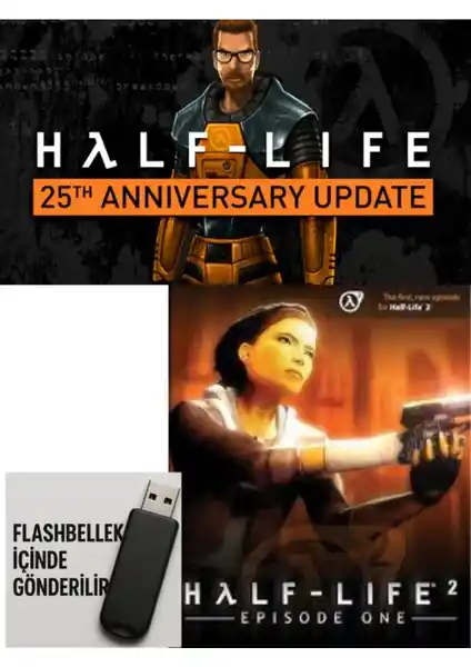 Half-Life 2 Episode 1 ve 25. Yıl Anısına Özel Türkçe PC Oyun Seti Kolay Kurulum İmkanıyla