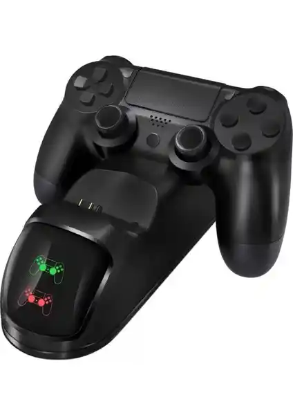 Hobimtek PS4 Dualshock Kontrolcü Şarj İstasyonu ve LED Göstergeli Pratik Tasarım
