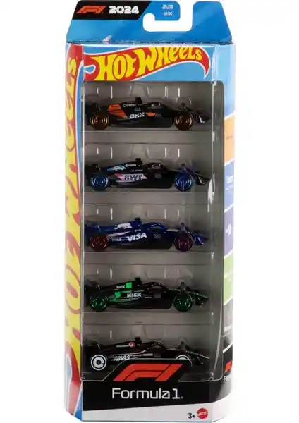 Hot Wheels Formula 1 5'li Araba Seti: Koleksiyon ve Oyun İçin Dayanıklı Detaylı Tasarımlar