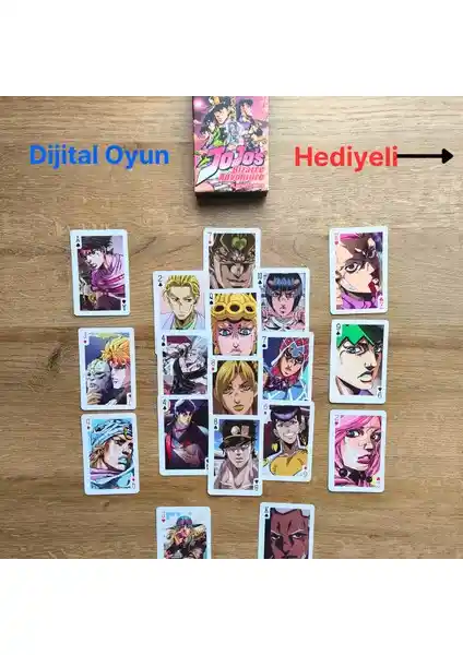 Jojo's Bizarre Adventure Temalı Anime İskambil ve Poker Kartları Koleksiyon ve Oyun Deneyimi
