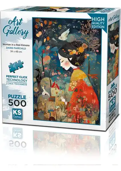 KS Games A Woman In Red Kimono 500 Parça Puzzle İncelemesi ve Detaylı Özellikler