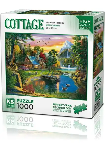 KS Games Mountain Paradise 1000 Parça Puzzle Çevre Duyarlı ve Yüksek Kalite Ürün
