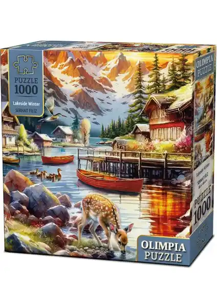 KS Games Olimpia Lakeside Winter 1000 Parça Puzzle İncelemesi ve Özellikleri