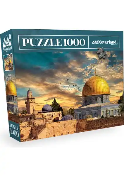 Kudüs Temalı 1000 Parça Puzzle Kültürel ve Sanatsal Dekoratif Hediye Seçeneği
