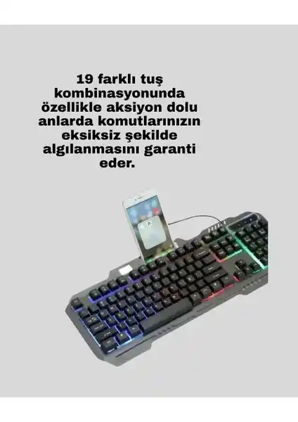 Makay Mekanik LED Gaming Klavye ve Mouse Seti: Yüksek Performans ve Estetik