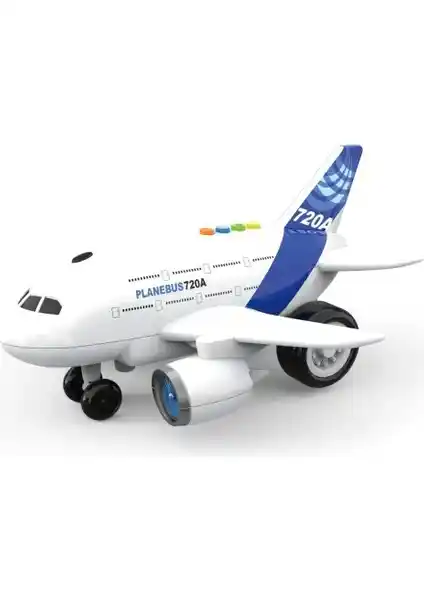 Melfxxl WY720A-VARDEM 1:160 Sürtmeli Sesli Işıklı Model Uçak Çocuklar ve Hobi Tutkunları İçin