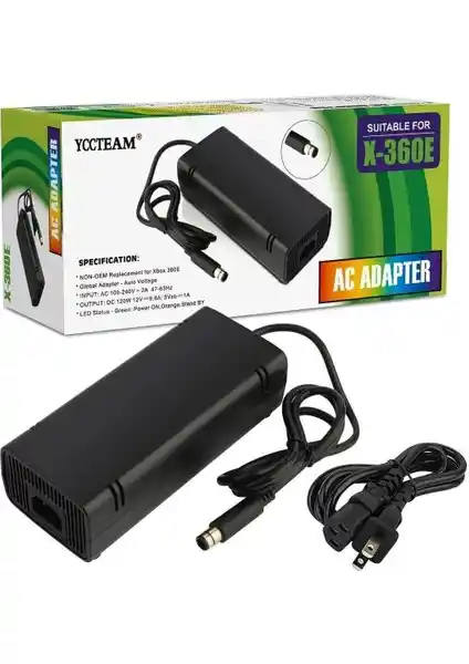 Microsoft Xbox 360 Slim E için Güvenilir ve Uyumlu Güç Kaynağı Adaptörü