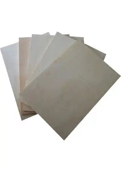 Mobilreyon 5'li Kavak Kontraplak Seti 10 mm A3 Ahşap Sanat ve El Sanatları için