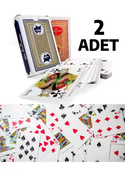 Nistabolje 2 Adet Iskambil Pişti Oyun Kağıdı İnce ve Ekonomik Kart Seti Özellikleri