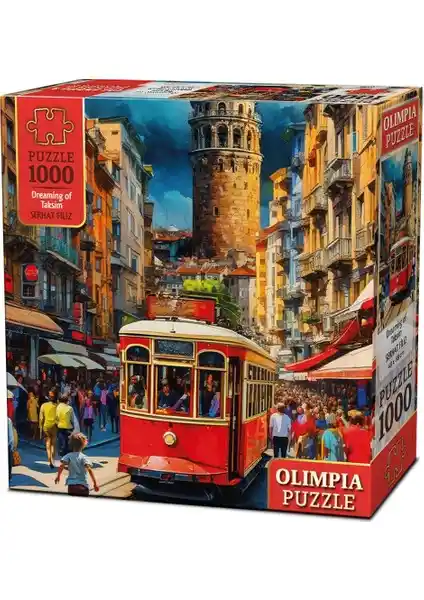Olimpia Dreaming Of Taksim 1000 Parça Puzzle İstanbul'un Enerjisini Yansıtan Detaylı Tasarım