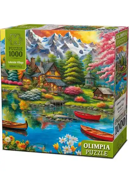 Olimpia Lakeside Village 1000 Parça Yapboz Detaylı ve Kaliteli Puzzle Deneyimi