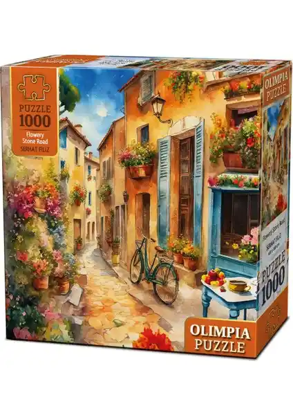 Olimpia Puzzle Flowery Stone Road: Yüksek Kaliteli 1000 Parça Puzzle Detaylı İnceleme