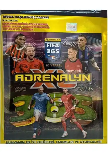 Panini Fifa 365 Adrenalyn 2025 Mega Başlangıç Paketiyle Futbol Koleksiyonunuzu Zenginleştirin