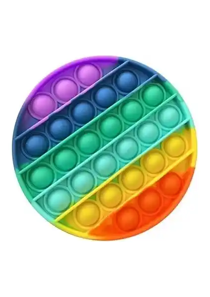 Push Pop Bubble Popit Silikon Stress Oyuncağı Renkli ve Dayanıklı Fidget Oyunu