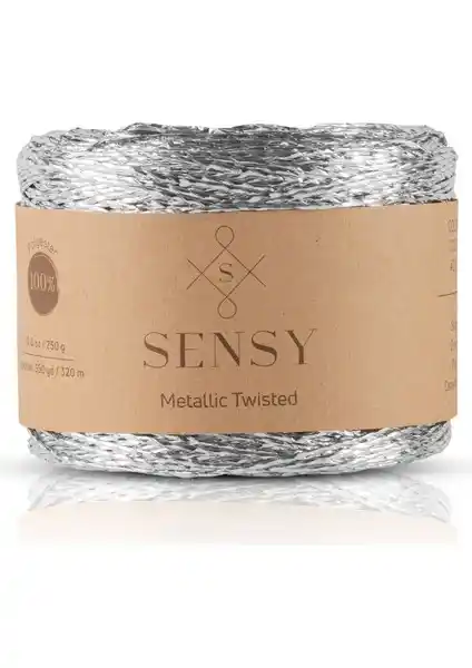 Sensy Premium 320 Metre Simli Metalik İp: Dayanıklı ve Şık El İşleri Malzemesi