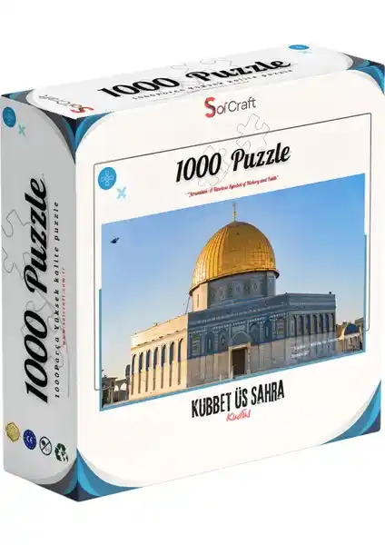 Soi Craft 1000 Parça Puzzle Kudüs Mescidi Aksa Sanat ve Zihin Egzersizi İçin Uygun